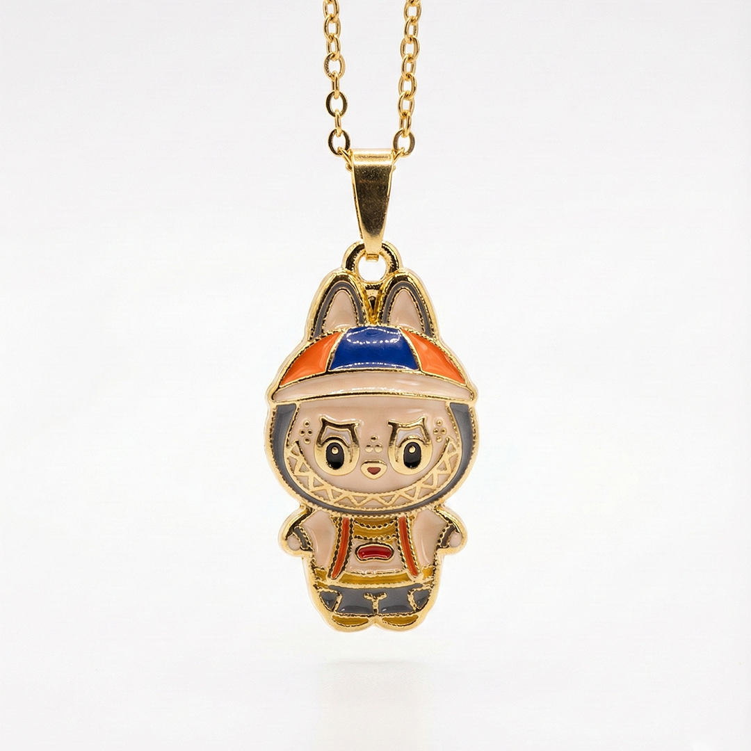 "Küçük Kızıma" Labubu Kolye Anlamlı Not ve Kutulu