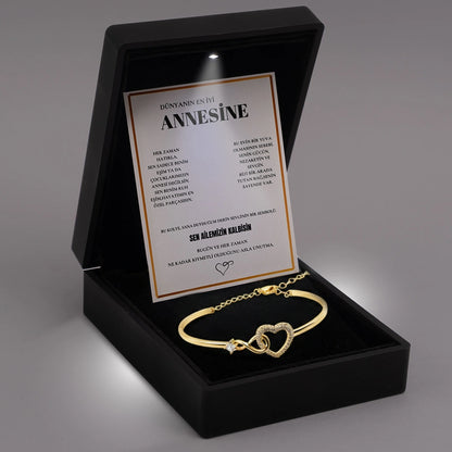 "Dünyanın En İyi Annesine Notlu" Sonsuzluk Bileklik