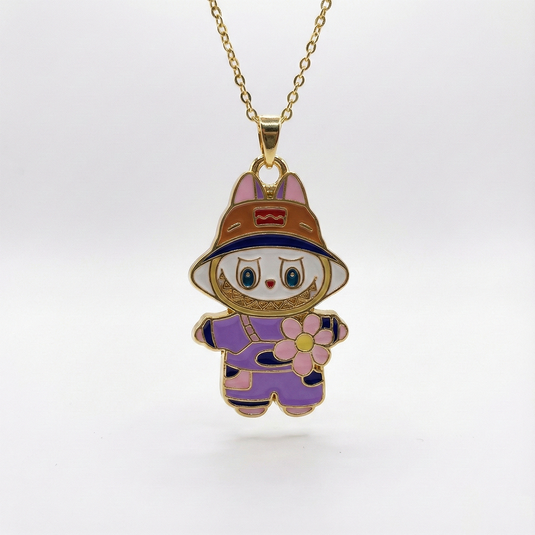 "Küçük Kızıma" Labubu Kolye Anlamlı Not ve Kutulu