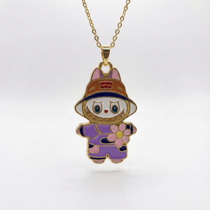 "Küçük Kızıma" Labubu Kolye Anlamlı Not ve Kutulu