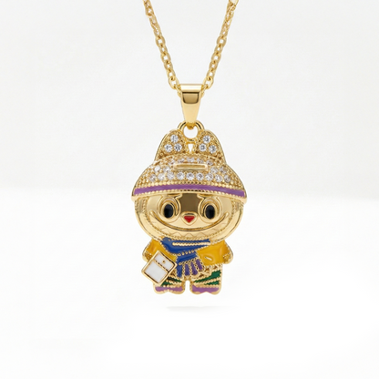 "Küçük Kızıma" Labubu Kolye Anlamlı Not ve Kutulu