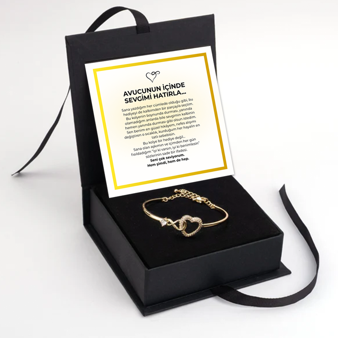“Avucunun İçinde Notlu” Sonsuzluk Bileklik
