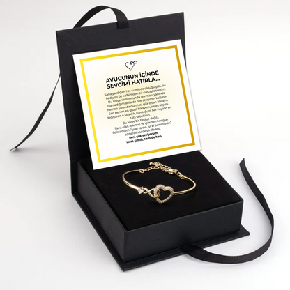 “Avucunun İçinde Notlu” Sonsuzluk Bileklik