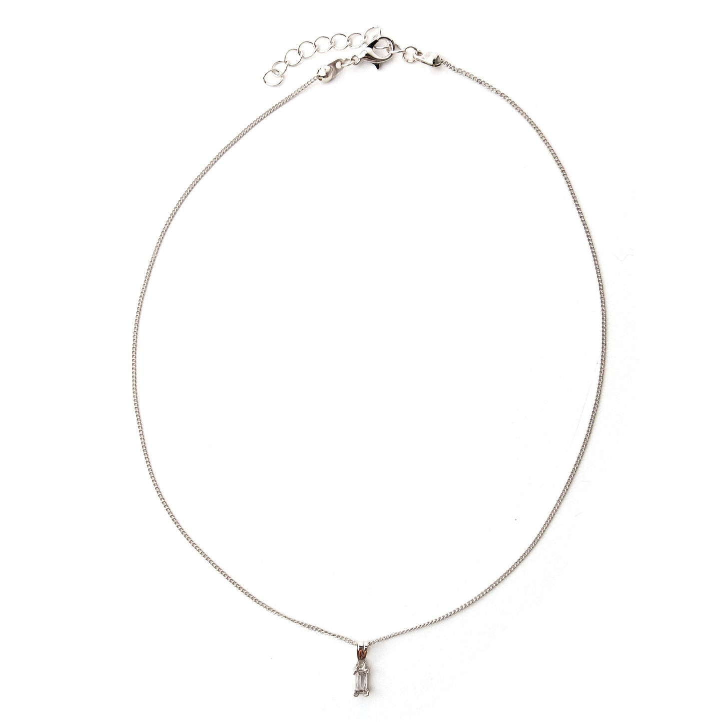 „Für meine Tochter“ 14 Karat vergoldete Halskette mit einem Steinkristall