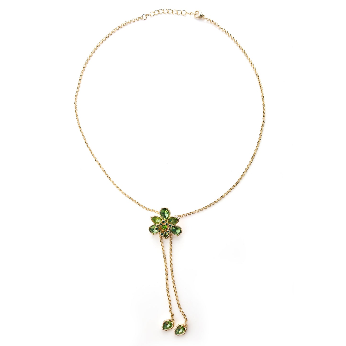 "Kızıma" Zümrüt Taşlı Bronş Kolye Notlu ve Kutulu