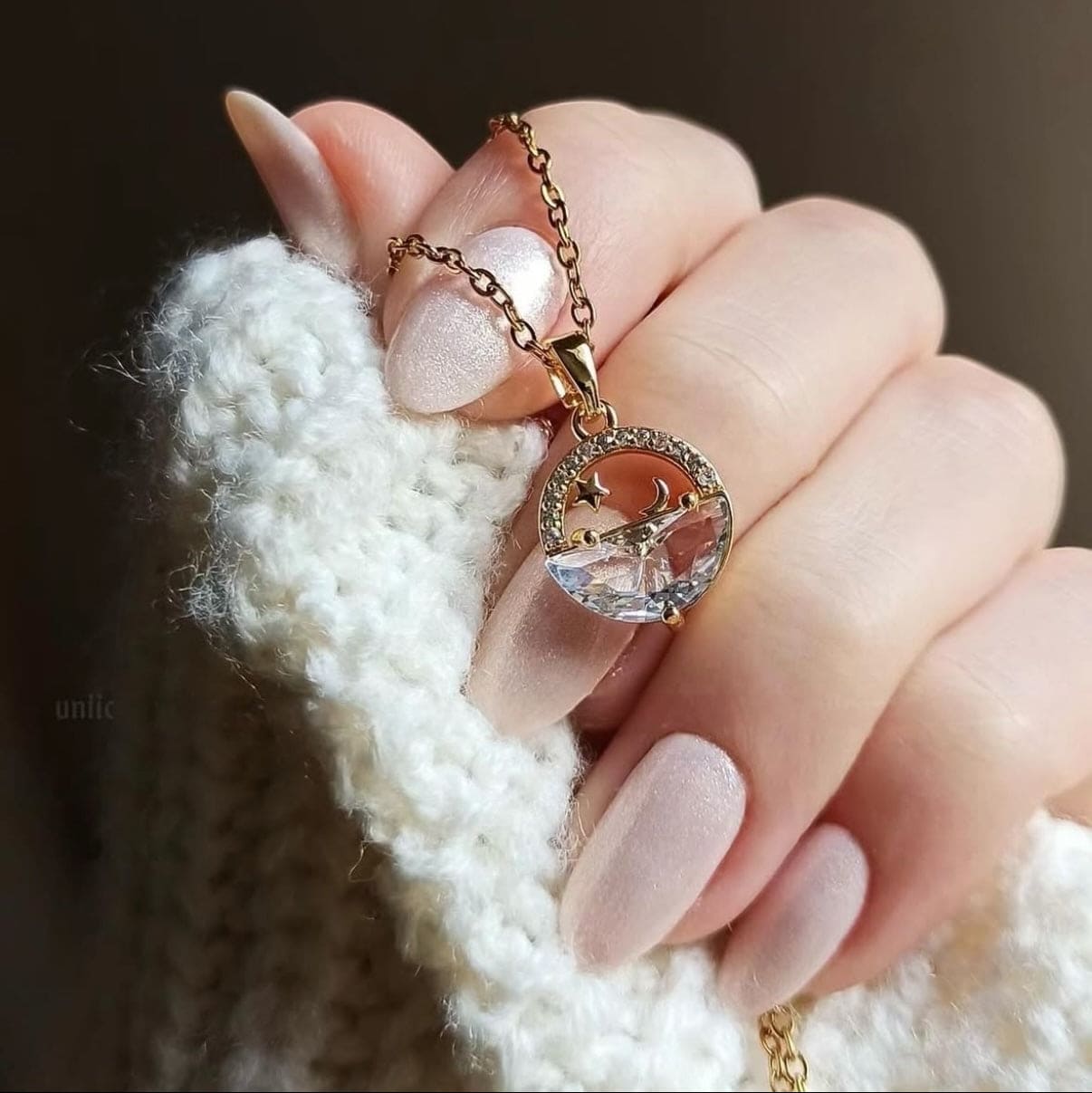 Für meine Tochter Kleeblatt-Halskette mit Notiz und Geschenkbox