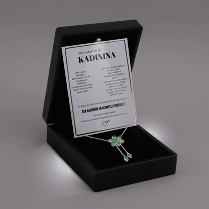 „To My Love“ Liebesherz-Stahlkette mit Notiz und Geschenkbox