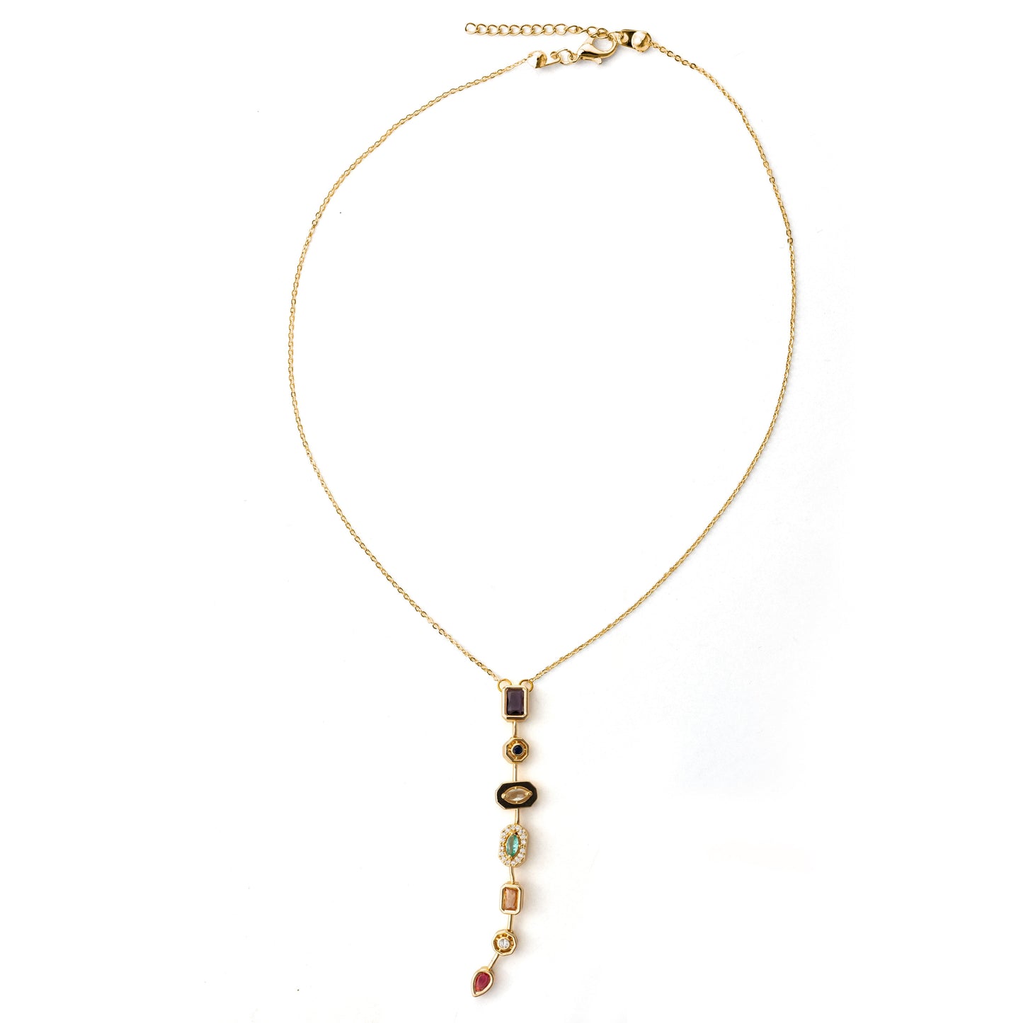 ''Kızıma'' Taşlı Y Kolye Anlamlı Not ve Kutulu