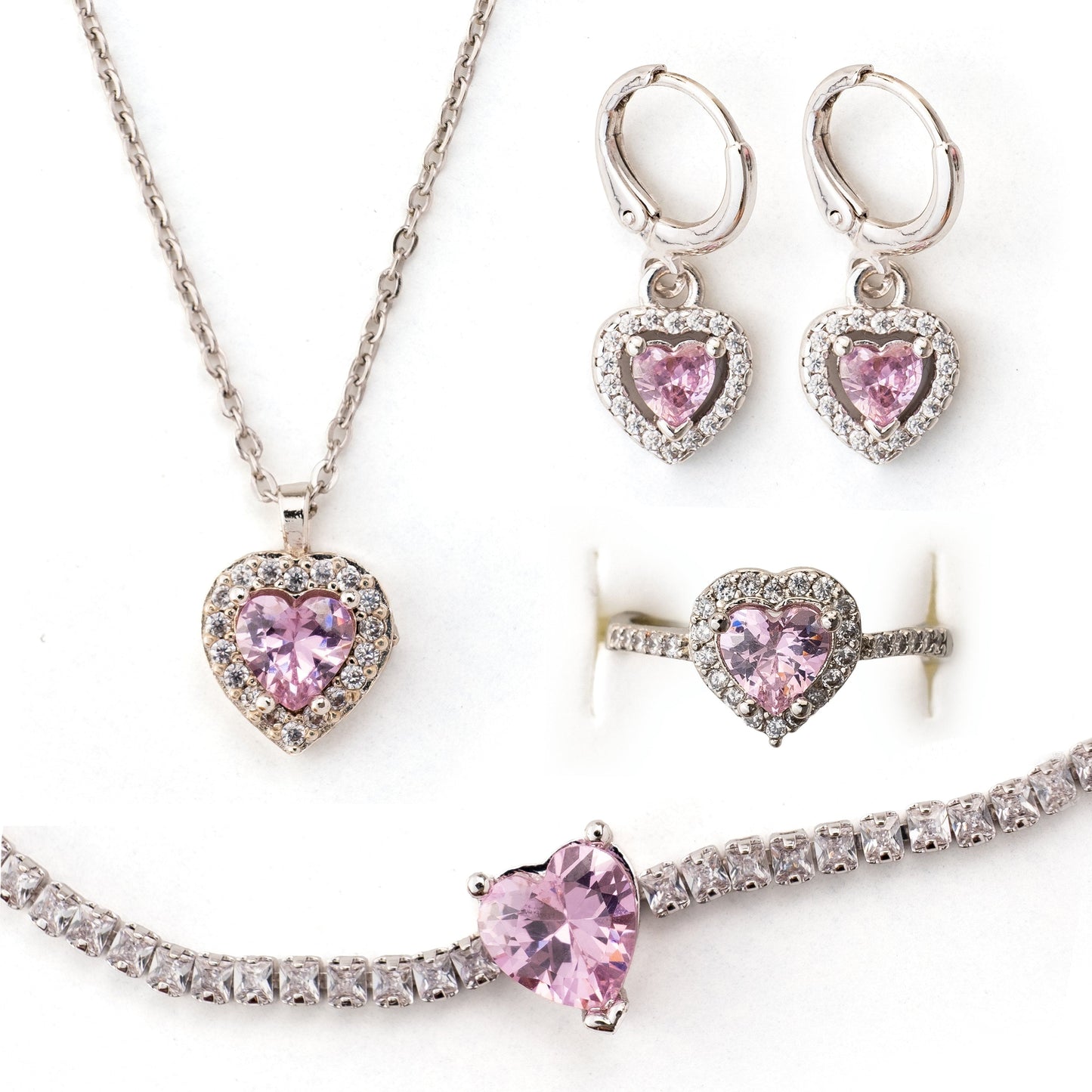 ''Kızıma'' Pembe Kalpli Pandora Hediye Seti