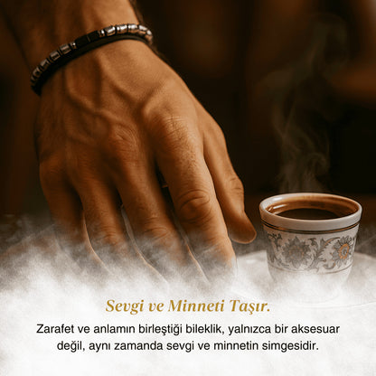 ''Oğluma Magneto Bileklik'' Notlu ve Hediye Kutulu