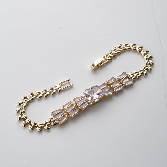 Lila Taşlı Bileklik