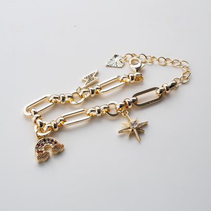 "Kadınına" Gökyüzü Temalı Bileklik Notlu ve Kutulu