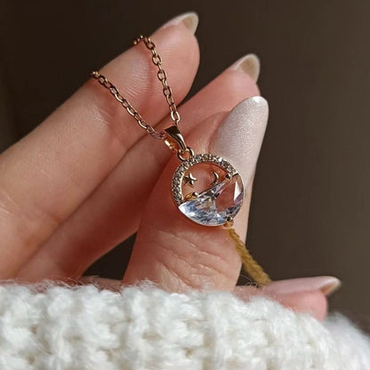 Für meine Tochter Kleeblatt-Halskette mit Notiz und Geschenkbox