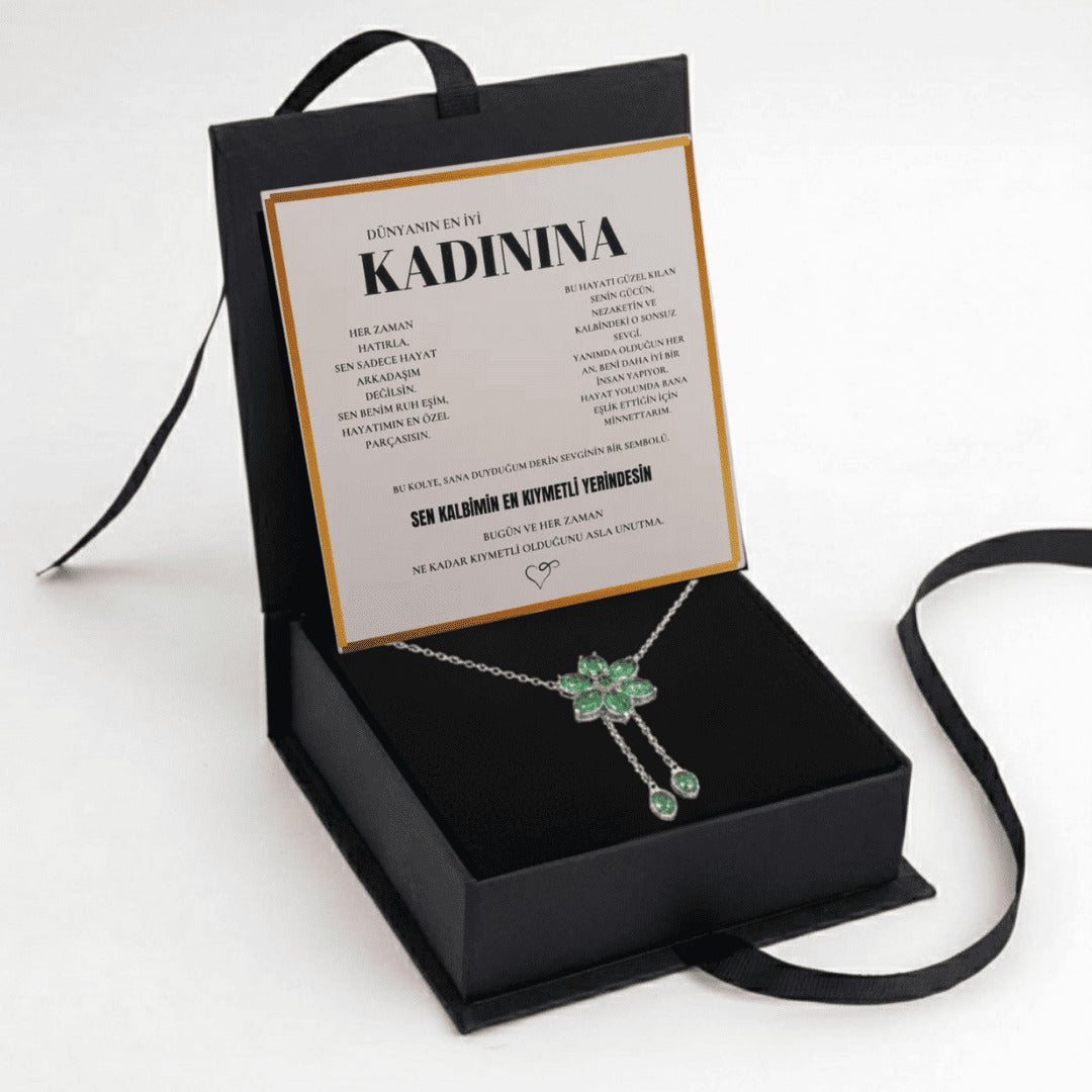 „To My Love“ Liebesherz-Stahlkette mit Notiz und Geschenkbox