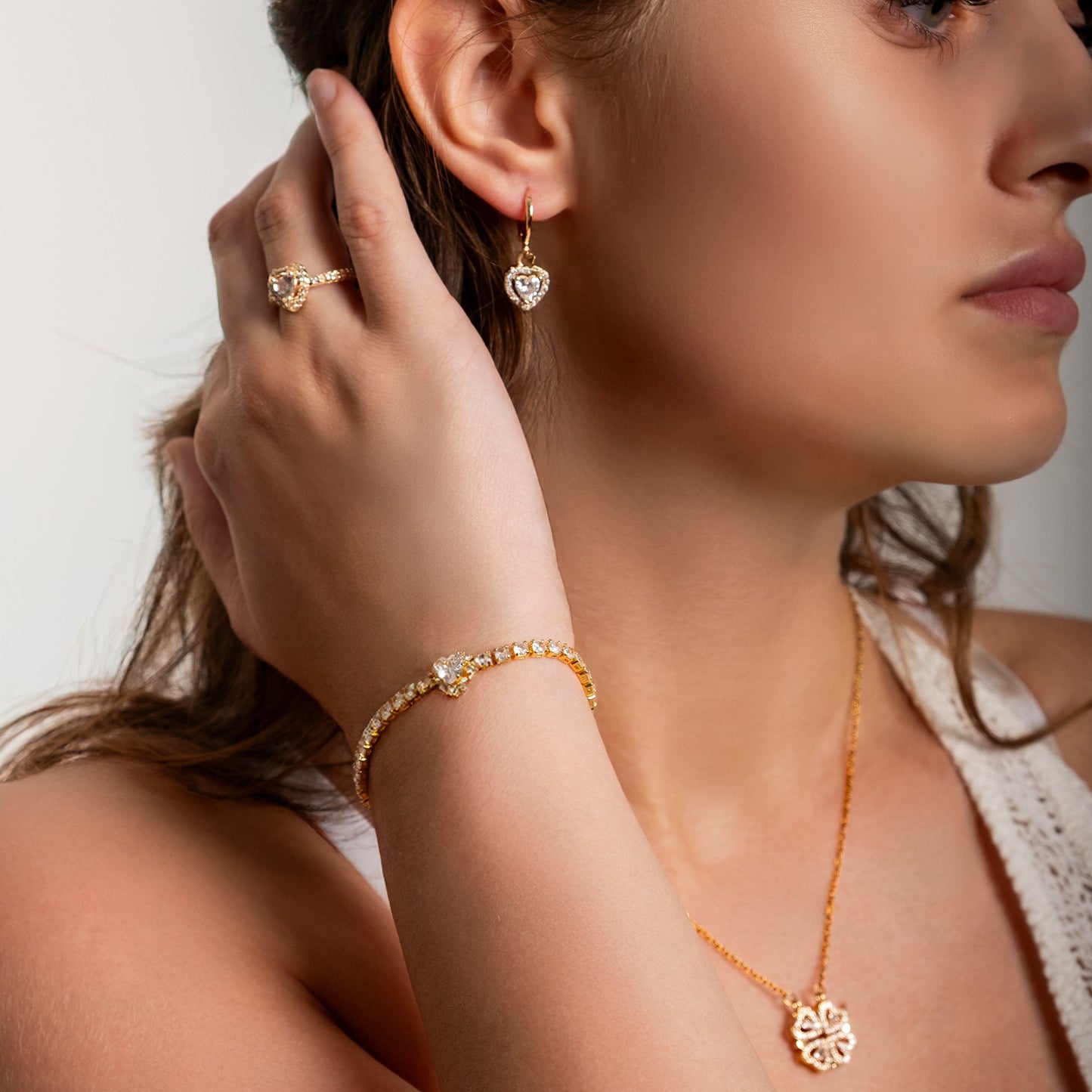 "Kadınıma" Yonca Kolye Hediye Seti