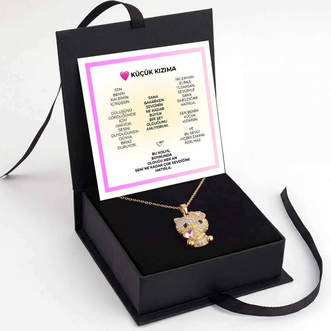 „To My Love“ Liebesherz-Stahlkette mit Notiz und Geschenkbox