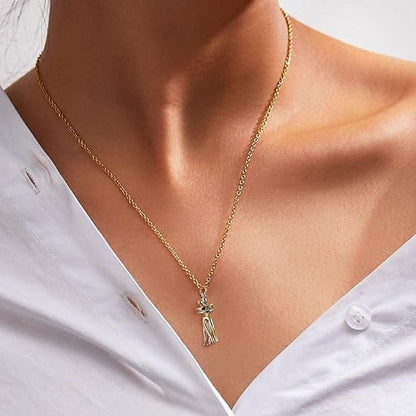 "Sevgilime" Çift Sarılma Kolyesi Anlamlı Not ve Kutulu