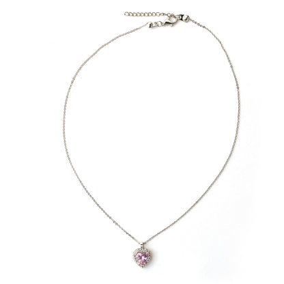 ''Gelinime'' Taşlı Kalp Kolye Anlamlı Not ve Kutulu