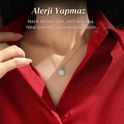 "Kadınıma" Zarafet Kolye Anlamlı Not ve Kutulu