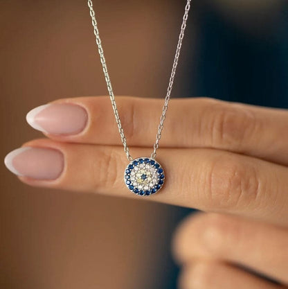 ''Kızıma'' Koruyucu Işık Nazar Kolye Anlamlı Not ve Kutulu