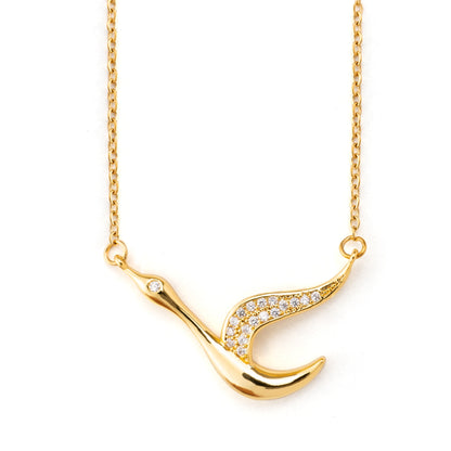 "Annesine" Deha Turna Kuşu Kolye Anlamlı Not ve Kutulu