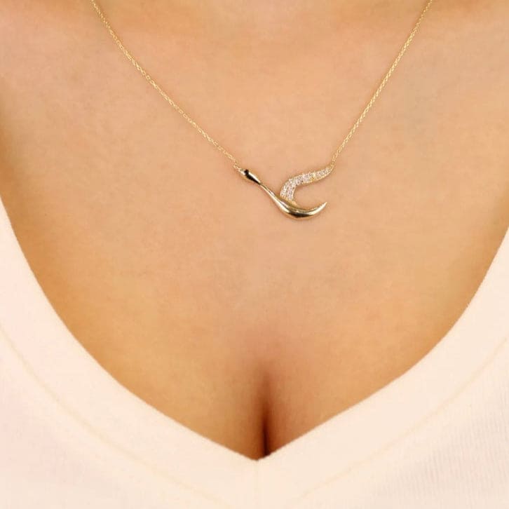 "Kadınıma" Deha Turna Kuşu Kolye Anlamlı Not ve Kutulu