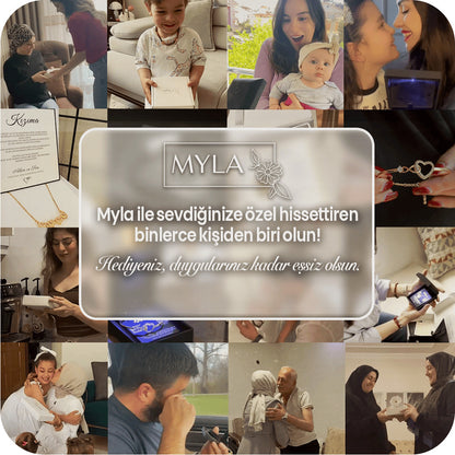 ''Kadınıma'' Yonca Kolye Anlamlı Not ve Kutulu