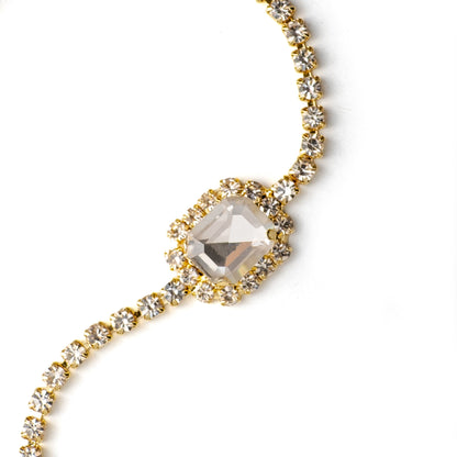 Gold Bileklik + Küpe + Yüzük Set