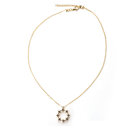 "Kızıma" yıldız çelengi kolye Anlamlı Not ve Kutulu