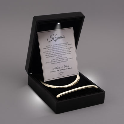 ''Kızıma'' Choker Kolye-Bileklik Seti