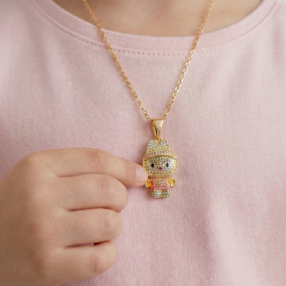 "Küçük Kızıma" Labubu Kolye Anlamlı Not ve Kutulu