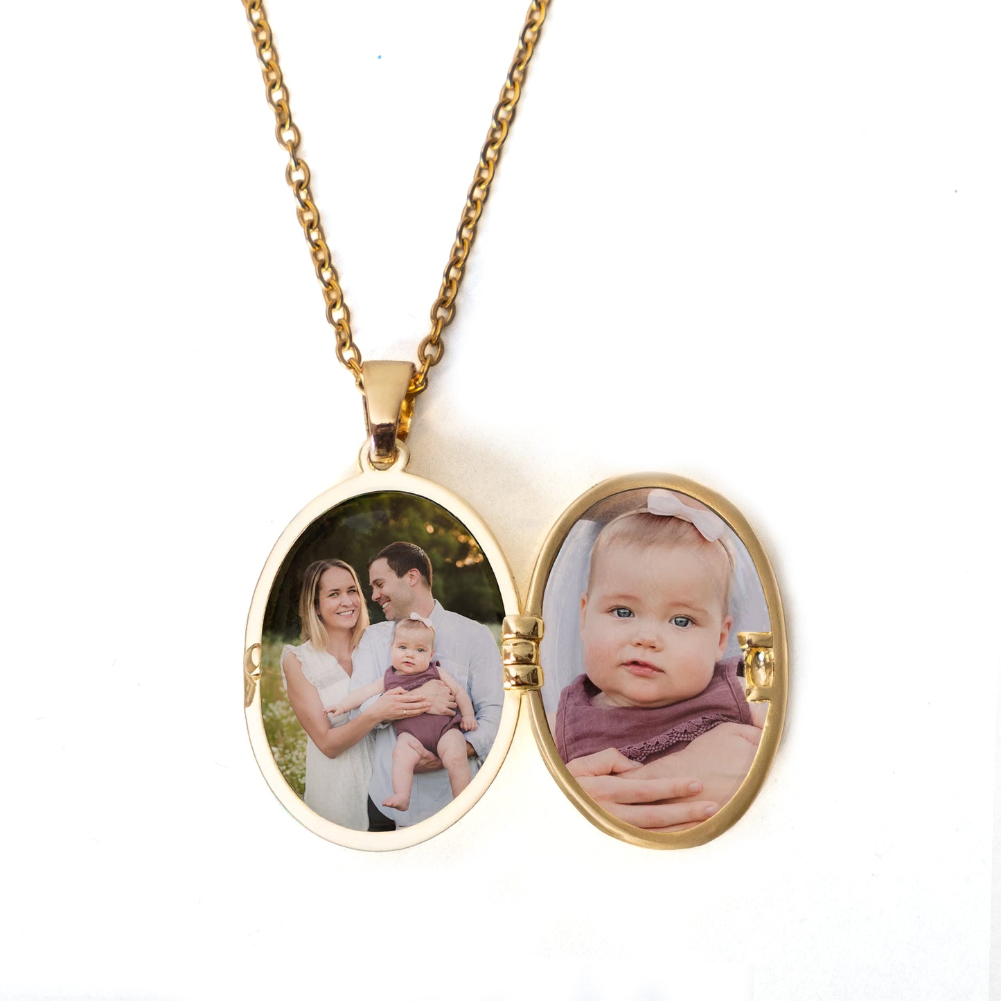 "Kadınına" Fotoğraflı El İşleme Taşlı Kolye Anlamlı Not ve Kutulu