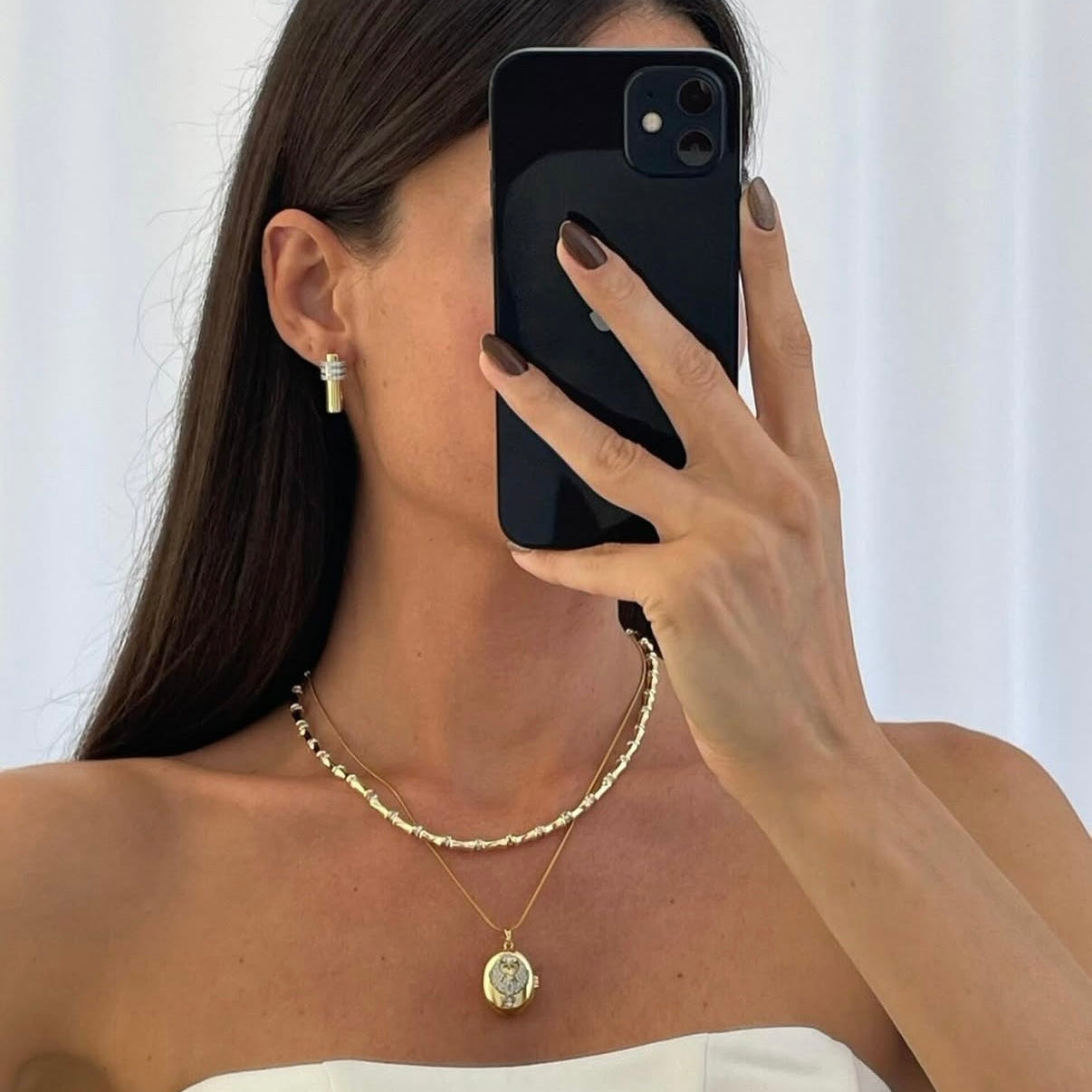 “Avucunun içinde Notlu” Fotoğraflı Anı Kolyesi