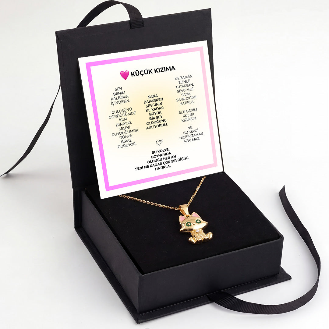 „To My Love“ Liebesherz-Stahlkette mit Notiz und Geschenkbox
