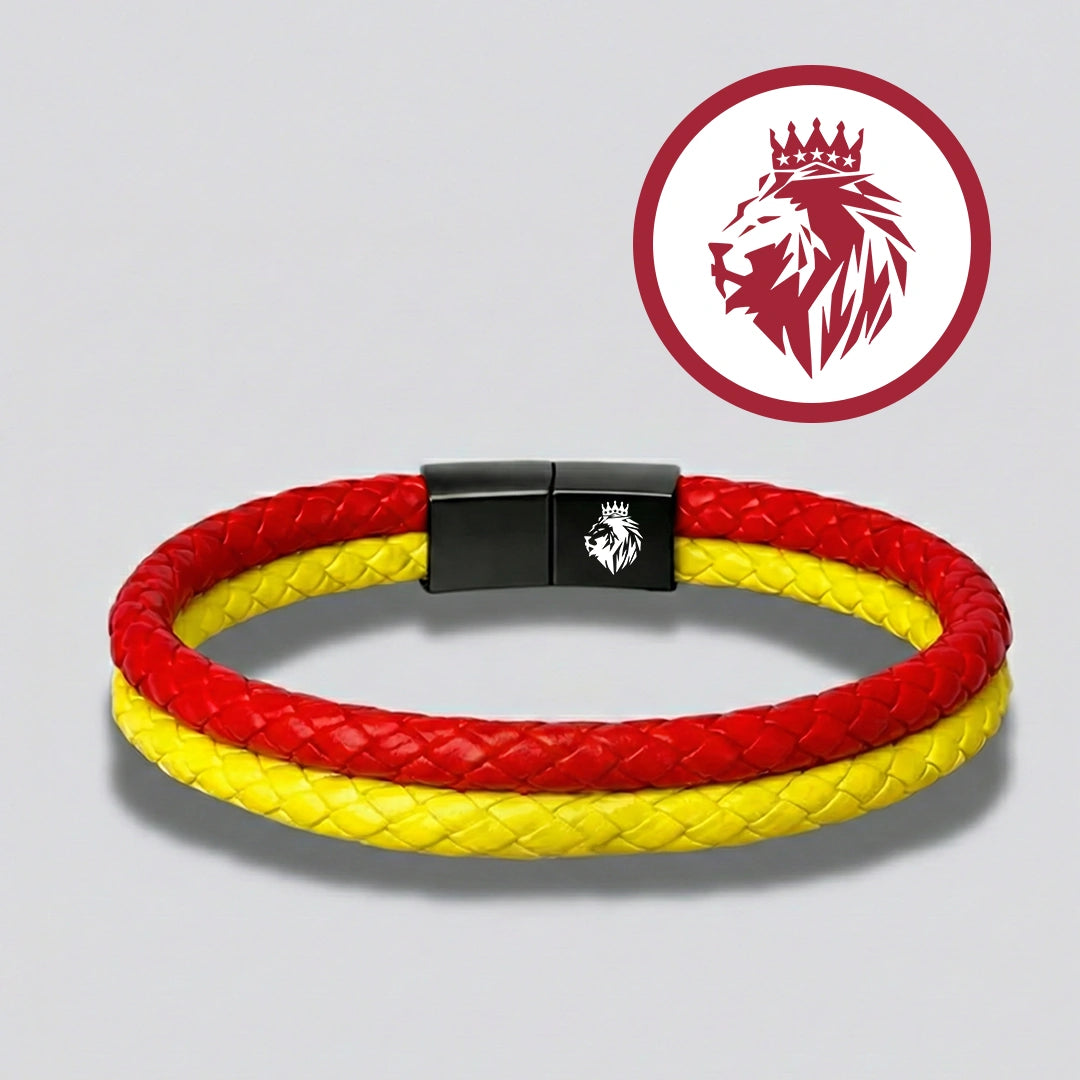 ''Canım Oğluma'' Sarı - Kırmızı Takım Bilekliği Hazır Hediye Paketi