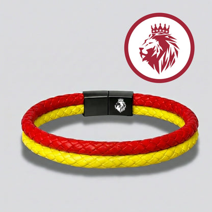 ''Canım Oğluma'' Sarı - Kırmızı Takım Bilekliği Hazır Hediye Paketi