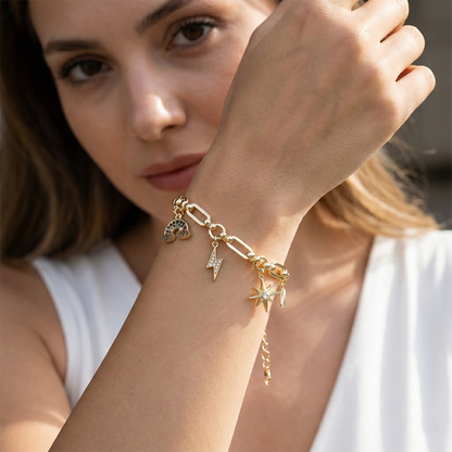 "Kadınına" Gökyüzü Temalı Bileklik Notlu ve Kutulu