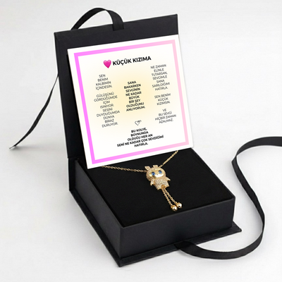 „To My Love“ Liebesherz-Stahlkette mit Notiz und Geschenkbox
