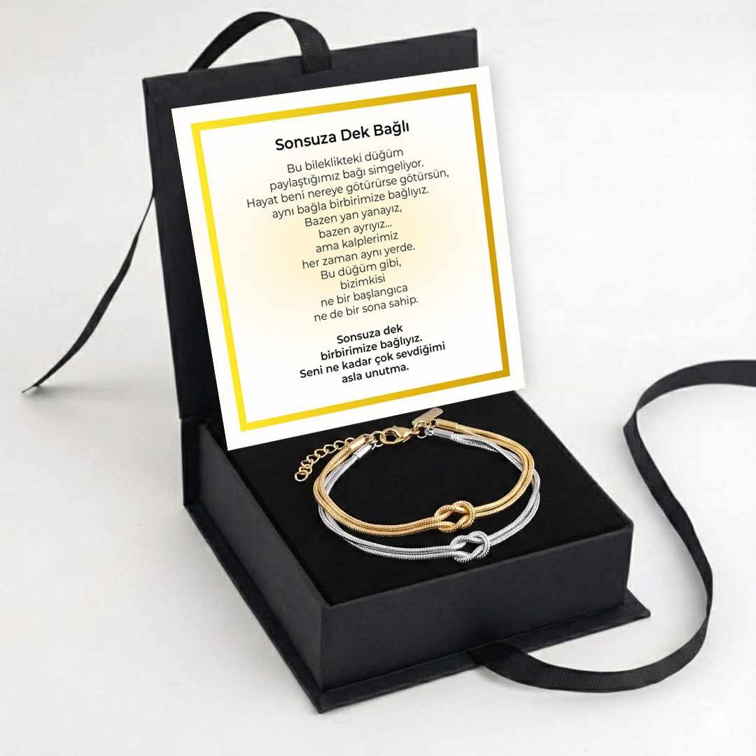 „To My Love“ Liebesherz-Stahlkette mit Notiz und Geschenkbox