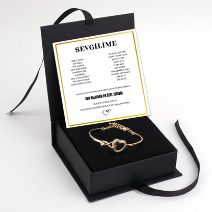 “Sevgilime” Sonsuzluk Bileklik Not ve Kutulu