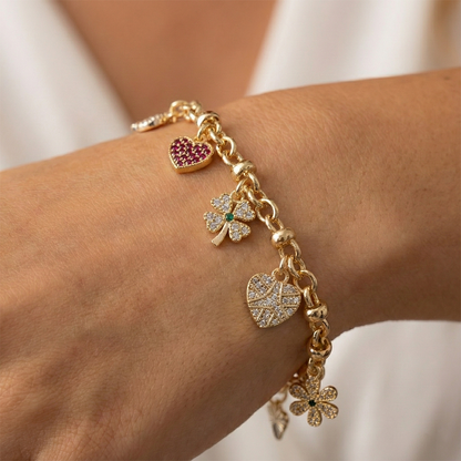 "Kadınına" Şans Temalı Bileklik Notlu ve Kutulu