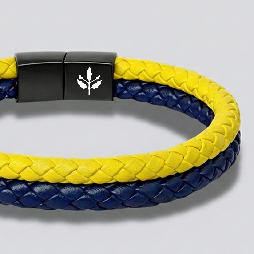 ''Küçük Oğluma'' Sarı - Lacivert Takım Bilekliği Hazır Hediye Paketi