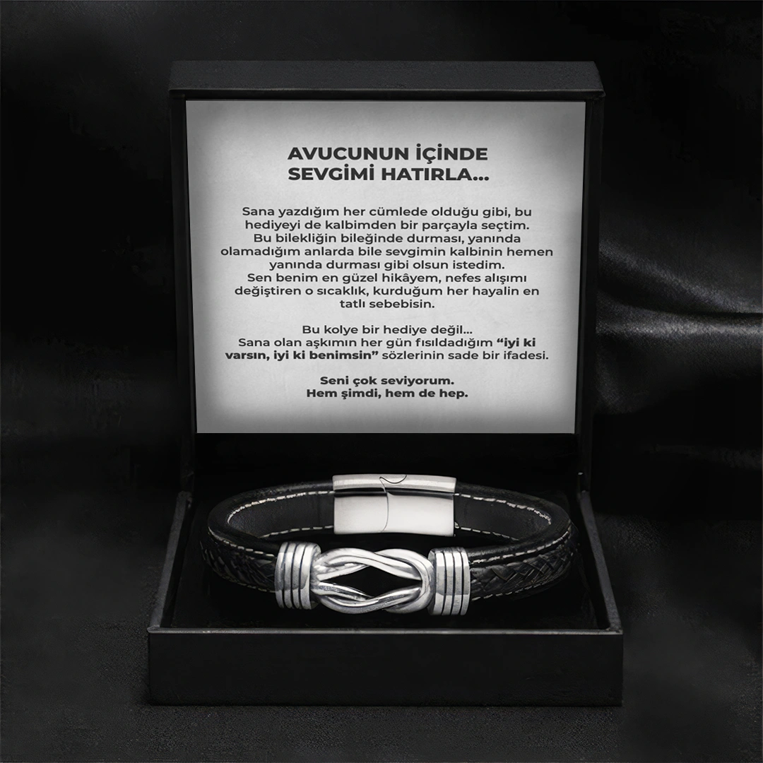 Avucunun İçinde Sevgimi Hatırla Notlu Hazır Hediye Paketi