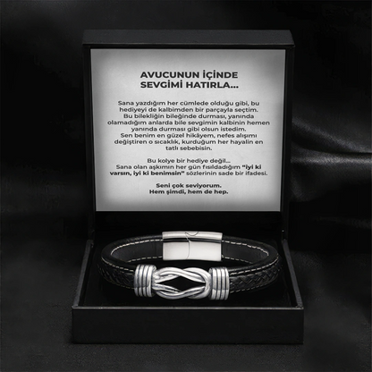 Avucunun İçinde Sevgimi Hatırla Notlu Hazır Hediye Paketi